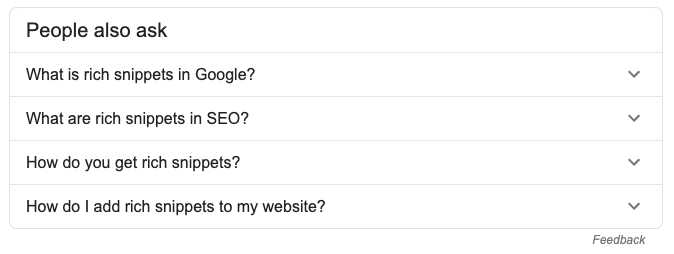 People Also Ask (PAA)